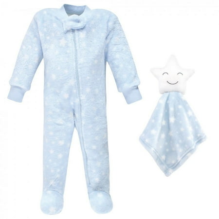 UPC: 0660168177343 | Hudson Baby Infant Boy Flannel Plush Sleep and Play and Security Toy Boy Star 6-9 Months