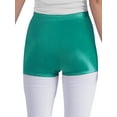 thumbnail image 4 of TiaoBug Kids Girls Dance Shorts Shiny Metallic Boyshorts Tumbling Gymnastics Active Sports Wear Green 6, 4 of 4