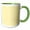 Green/White, variant on 3drose, Image of Butterfly Yellow Designer Color for 2022, 15oz Mug