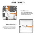 thumbnail image 5 of Yiaed Funny Cats Print Tissue Box Cover, PU Leather Decorative Organizer for Tabletop, Bathroom, Car, Office Creative Decorative, 5 of 7