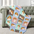 thumbnail image 2 of Flannel Fleece Bed Blanket Dog Beagle Throw Blanket Lightweight Cozy for Bedroom All Season Sofa Decor Gift 60x80, 2 of 6