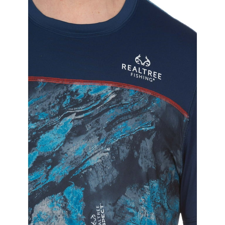 Realtree Aspect Estuary Men's Short Sleeve Fishing Shirt, Size: Small