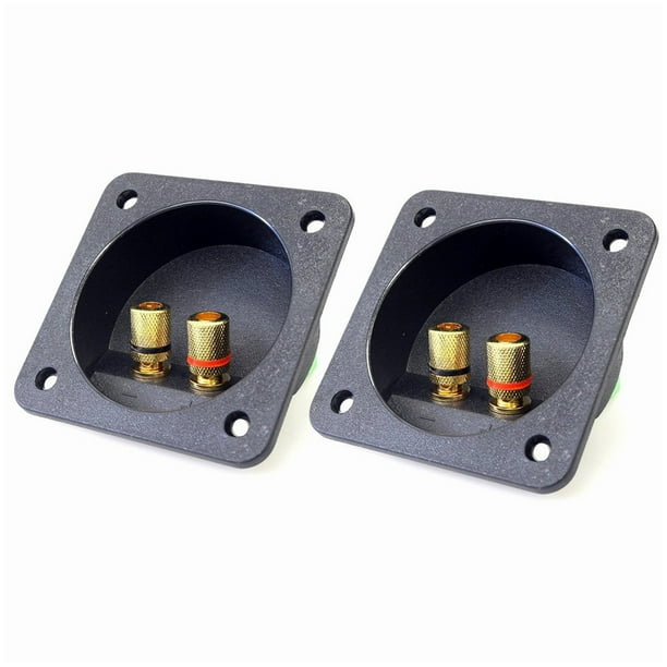DIY Home Car Stereo Screw Cup Connectors Subwoofer Plugs 2Way Speaker