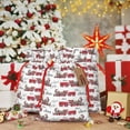 thumbnail image 5 of Fuzoiu Retro Train Print Christmas Gift Bag,Burlap Gift Bag with Drawstring Closure & Hang Tag,Perfect for Holidays, Birthdays, and Special Occasions-Medium, 5 of 7