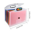 thumbnail image 3 of 13 Pockets Expanding File Folder With Handle A4/Letter Size Portable Accordian File Organizer Document Folder With Handle For School, 3 of 7