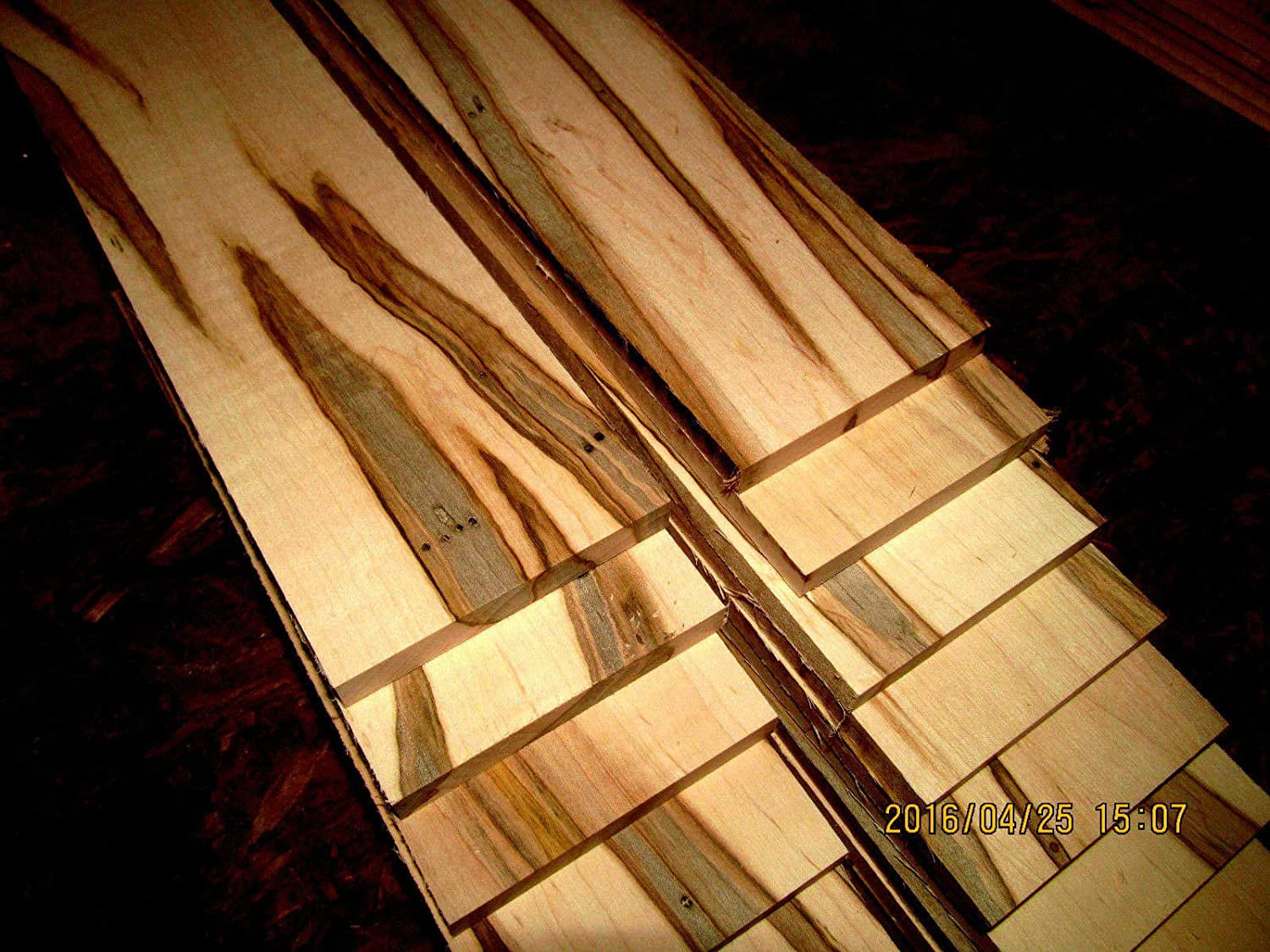 boards lumber 3/8 surface 4 sides 48" Ambrosia Maple 
