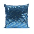 thumbnail image 1 of IMAX Corporation Estradin Sequin Chevron Decorative Pillow in Blue, 1 of 5
