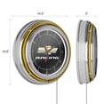 thumbnail image 3 of Chevrolet Chrome Double Rung Neon Clock - Chevy Racing, 3 of 6