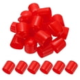 thumbnail image 1 of Tapas de goma de 28 mm ID, 35 piezas, tapas de goma de alta temperatura, puntas de goma, tapas de tornillo, protector de rosca flexible para tubos, tornillos, jigs de pesca, sillas, rojas, 1 of 6