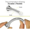 thumbnail image 3 of FacoFaco Pack of 4 Spring Door Stoppers with Rubber Tip，3-1/4" Door Stoppers for Home, Offices, Schools (Silvery Grey), 3 of 14