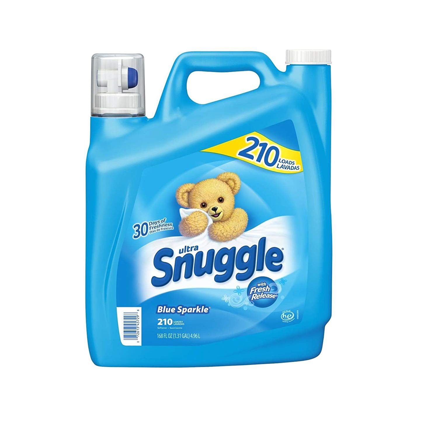 Item is Snuggle Blue Sparkle Fabric Softener (210 Loads, 168 oz.)