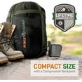 thumbnail image 3 of SereneLife Backpacking Sleeping Bag Camping Gear, Mummy Sleeping Bag for Adults/Teens W/ Pillow Bag, 3 of 6