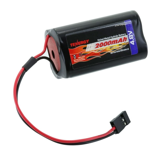 Tenergy NiMH 4.8V 2000mAh Square Receiver RX Battery Pack for RC