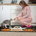 thumbnail image 3 of Night Ghost BOO Evil Pumpkin Halloween () Kitchen Mats Sets Of 2 Decor Mats for Floor Bathroom-Non Skid Washable Floor Mats Retro Rugs (17x47in+30x17in), 3 of 7