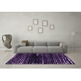 thumbnail image 3 of Ahgly Company Indoor Rectangle Abstract Purple Modern Area Rugs, 2' x 5', 3 of 4