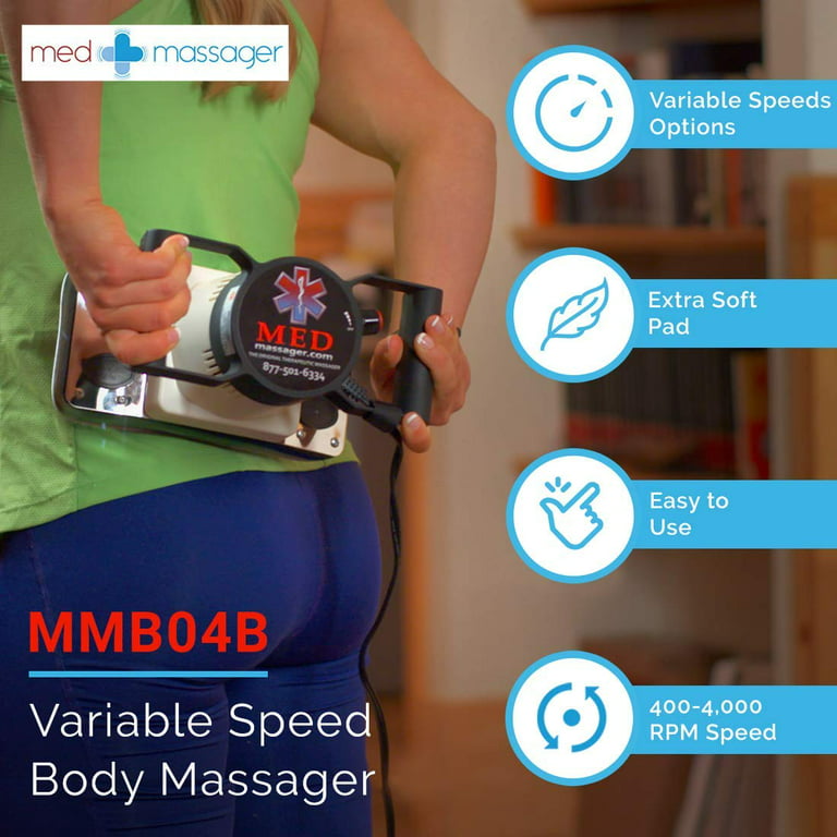 MedMassager Therapeutic Orbital Body Massager MMB04, Variable Speed,  Portable 