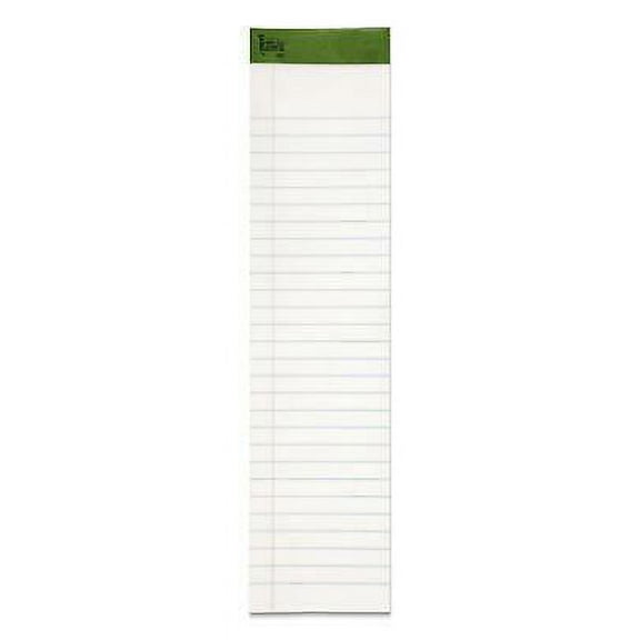 1PK Earthwise by Ampad Recycled Writing Pad, Wide/Legal Rule, Politex Green Headband, 50 White 8.5 x 11.75 Sheets, Dozen