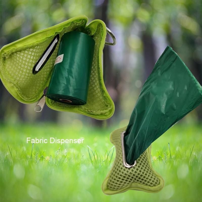 Eco Waste Bags 400ct with 1 Fabric Dispenser, 23cm*33cm*15mic, 20 bags/roll, 20 rolls/pack, Great Value Eco Dog Poop Bags 400ct with 1 Fabric Dispenser