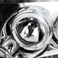 thumbnail image 4 of Dual LED Halo Projector Headlight In Chrome Housing Clear Lens Made For And Compatible With 2004 - 2008 Ford F-150 F150 06-08 Lincoln Mark LT 04 05 06 07 08, 4 of 7