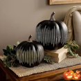 thumbnail image 3 of Starry Night Glass Pumpkins, Twinkle LED Light Pumpkins, Halloween Pumpkin Night Light, Set of 2 with Built-In Timer, One-Button Control, Perfect for Bedroom, Hallway & Home, 3 of 9