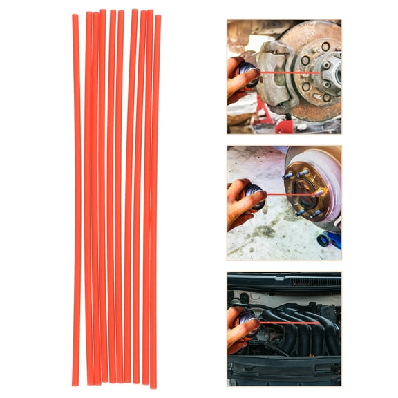 SEWCHICS Convenient Straw for Sprayer Can Plastic Red 50Pcs