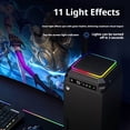 thumbnail image 4 of Auto Cooling Fan for Xbox Series X with 11 RGB Light Modes, Automatic Fan Speed Adjustable by Temperature, with 4 Gears for Xbox Series X Console, RGB Lights, USB Ports(Black), 4 of 10