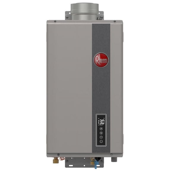 Rheem RTG-95DVELN-3 9.5 GPM 199,900 BTU 120 Volt Residential Indoor Natural Gas Tankless