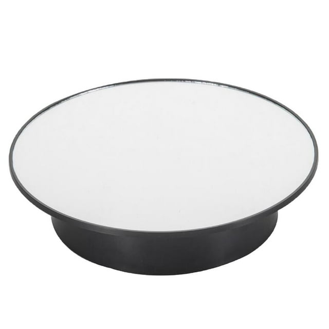 USB/batería giratoria de 360 degree para exhibir joyas, soporte para tocadiscos, terciopelo/parte superior de espejo Base negra de espejo superior Zulema Soporte giratorio de pantalla