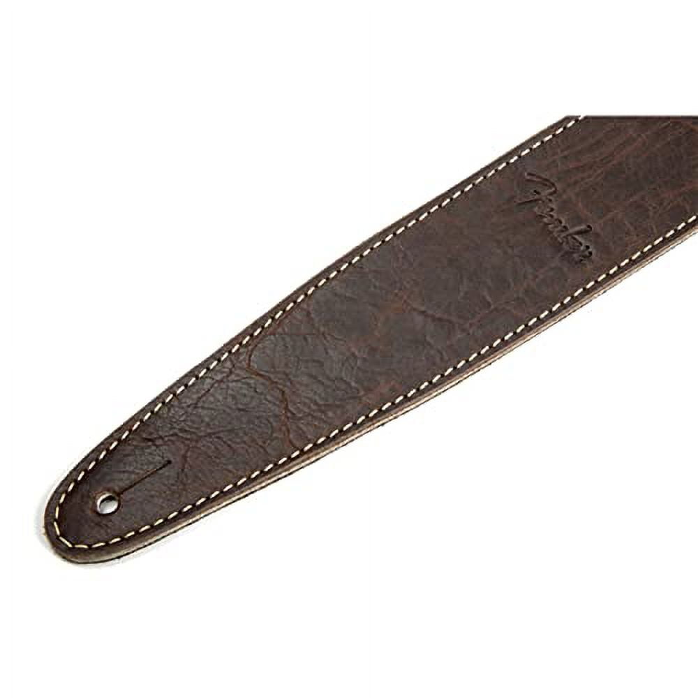 Fender 2" Artisan Crafted Leather Guitar Strap, Brown