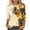 Multicolor#3, variant on Tnhcen Women's Fall World Bee Day Print Crewneck 3/4 Sleeve Loose Fit T-Shirt - Plus Size Friendly Autumn Graphic Tops S-5XL
