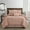 Pink, variant on Lanco Chevron Shabby Chic 7 Piece Comforter Set Blush, Bed Size Queen, 100% Polyester Fill