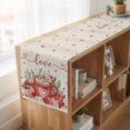 thumbnail image 6 of Table Runners 70 Inches Long Dress Scarves, Valentine's Day Farmhouse Coffee/Dining/Kitchen Table Decor, Holiday Table Runner, Eucalyptus Leaves Coffee Gifts Romantic Rustic 13x70 Inch, 6 of 9