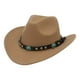 thumbnail image 3 of Panama Cowgirl Cap Wide Brim Photo Props para Mujeres Hombres Summer Beach Sombrero Vaquero 56cm Marrón jinwen Sombrero de vaquero, 3 of 7