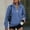 Blue, variant on Aobny Half Zip Sweatshirt Women Blue Sport Sweatshirts Collared Long Sleeve Pullover Cute Plus Size Tops,XL