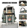 thumbnail image 3 of FORMRS Mini Backpack Purse for Women Travel Daypack Casual Shoulder Bag, Brown Christmas Gingerbread, 3 of 7