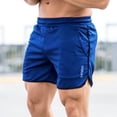 thumbnail image 3 of Pantalones cortos de fitness musculares para hombre, pantalones cortos de cinco cuartos para entrenamiento deportivo, pantalones cortos casuales delgados y transpirables para primavera y verano, 3 of 6