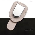 thumbnail image 1 of SZTXJ (2 Pack Beige)Car Glasses Holder Universal, Car Visor Sunglasses Clip Leather Eyeglasses and Ticket Card Holder Clip, 1 of 4