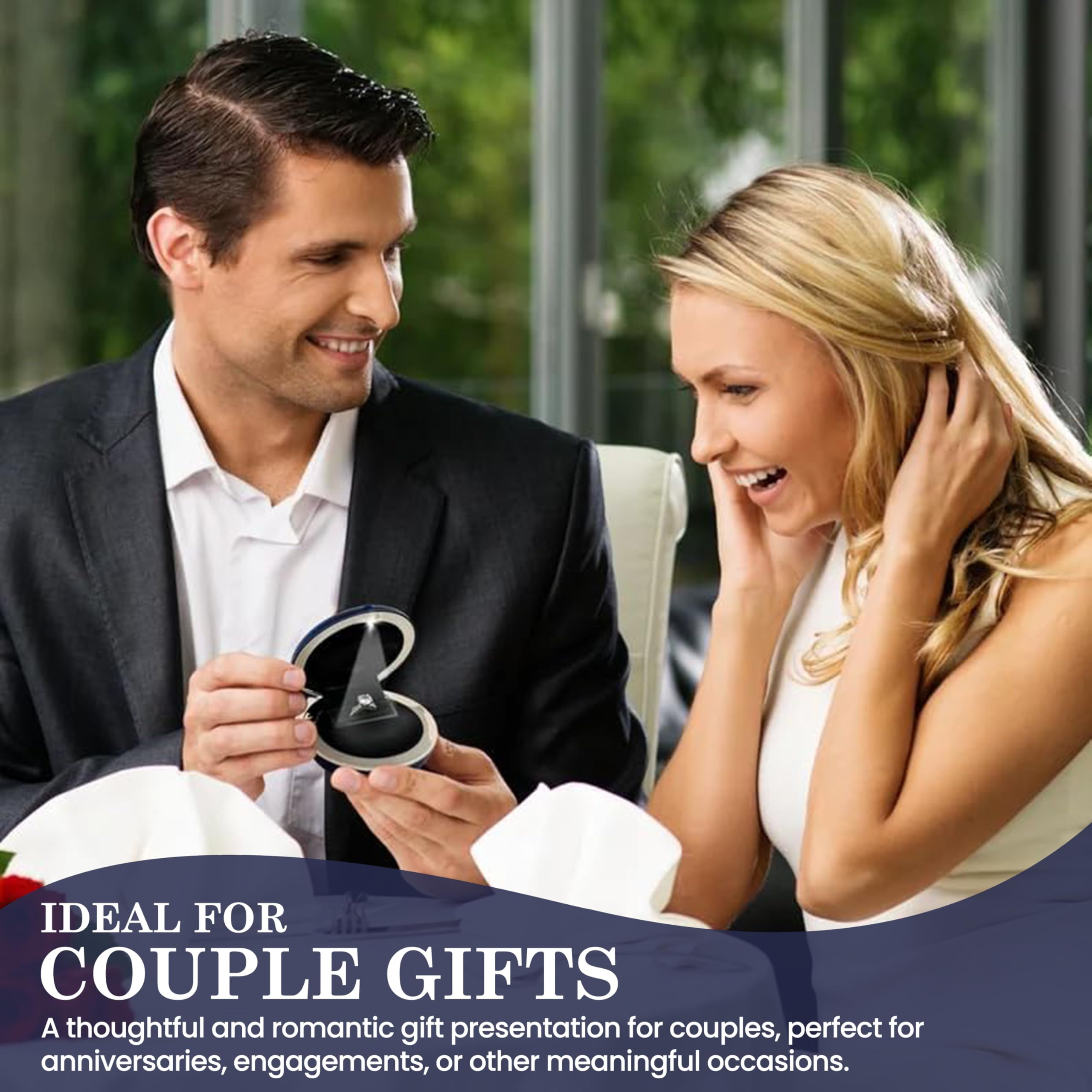 1Pc LED Lighted Earring Ring Box Wedding Engagemen... - Grandado