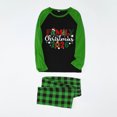 thumbnail image 1 of Blusa y pantalones con estampado a cuadros para hombre y papá, ropa familiar, pijamas, blusa y pantalones de poliéster, 1 of 3