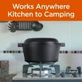 thumbnail image 4 of Commercial CHEF CHFL508 Seasoned Cast Iron 5 Quart Dutch Oven with Skillet Lid, 4 of 7