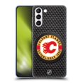 thumbnail image 1 of Head Case Designs Officially Licensed NHL Calgary Flames Puck Texture Soft Gel Case Compatible with Samsung Galaxy S21+ 5G, 1 of 7