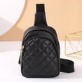 thumbnail image 5 of High Quality Casual Leather Pure Color Chest Bag Shoulder Bag Crossbody Bag Travel Pack PINK, 5 of 8