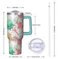 thumbnail image 2 of 40oz Xmas Christmas Tumbler with Handle, Snowman Holiday Coffee Mug, Stainless Steel Winter Cup with Lid and Straw, Festive Gifts for Women Men, 2 of 4