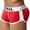Red, variant on JOCKMAIL Mens Underwear Boxer Trunks Sexy Push up Cup Pad Front and Back Hip Enhance The Buttocks