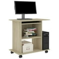 thumbnail image 4 of vidaXL Computer Desk Gaming Desk Home Office Table with Shelf Engineered Wood, 4 of 57