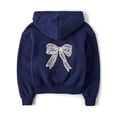 thumbnail image 2 of The Children's Place Girls Oversized Puff Print Bow Pullover Fleece Hoodie, Sizes XS-XXL, 2 of 3