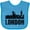 Turquoise, variant on Inktastic London England City Skyline with Grunge Boys or Girls Baby Bib