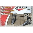 thumbnail image 3 of Griffin Double Drum Kick Pedal for Bass Drum - Twin Set Foot Pedal Quad Sided Beater Heads - Dual Double Chain Drive Percussion Hardware - Impressive Response for Metal and Rock Drummers, 3 of 13
