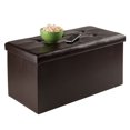 thumbnail image 3 of Winsome Ashford Faux Leather Ottoman with Storage, 3 of 5
