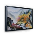 thumbnail image 3 of Designart 'VIbrant Mountain Landscape With Little House' Traditional Framed Canvas Wall Art Print, 3 of 5